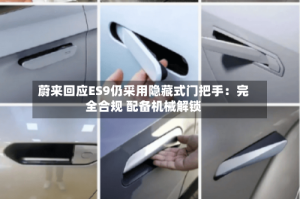 蔚来回应ES9仍采用隐藏式门把手：完全合规 配备机械解锁