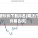 期货行情软件下载排名(期货行情软件排名榜)