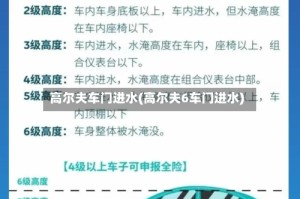 高尔夫车门进水(高尔夫6车门进水)