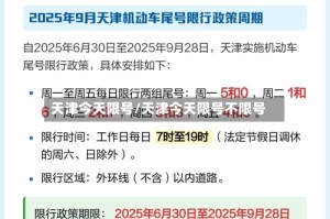天津今天限号/天津今天限号不限号