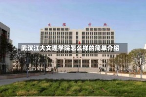 武汉江大文理学院怎么样的简单介绍