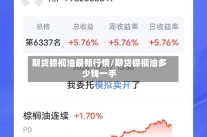 期货棕榈油最新行情/期货棕榈油多少钱一手