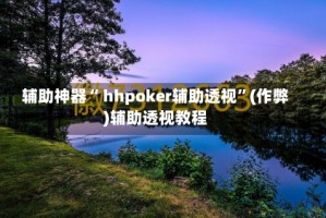 辅助神器“ hhpoker辅助透视”(作弊)辅助透视教程