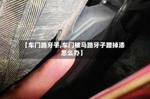 【车门路牙子,车门被马路牙子蹭掉漆怎么办】