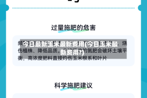 今日最新玉米最新费用(今日玉米最新费用?)
