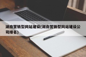 湖南营销型网站建设(湖南营销型网站建设公司排名)