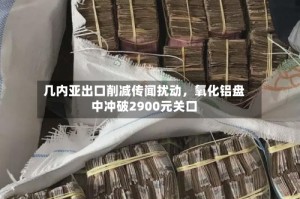 几内亚出口削减传闻扰动，氧化铝盘中冲破2900元关口