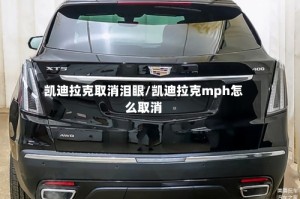 凯迪拉克取消泪眼/凯迪拉克mph怎么取消