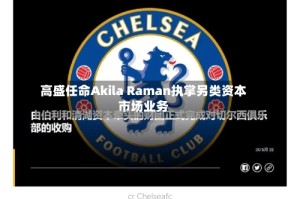 高盛任命Akila Raman执掌另类资本市场业务