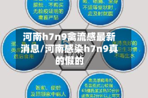 河南h7n9禽流感最新消息/河南感染h7n9真的假的