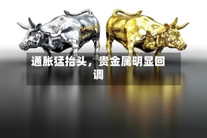 通胀猛抬头，贵金属明显回调