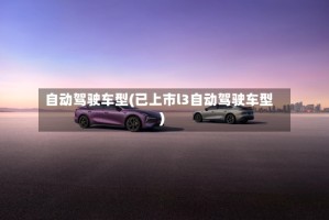 自动驾驶车型(已上市l3自动驾驶车型)