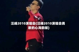 汪峰2010演唱会(汪峰2010演唱会勇敢的心海韵版)