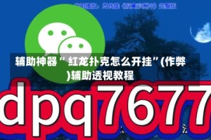 辅助神器“ 红龙扑克怎么开挂”(作弊)辅助透视教程