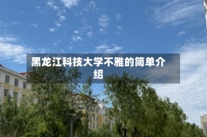 黑龙江科技大学不雅的简单介绍