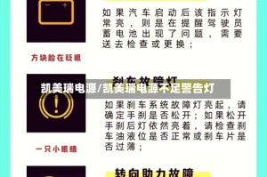 凯美瑞电源/凯美瑞电源不足警告灯