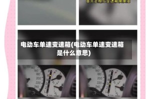 电动车单速变速箱(电动车单速变速箱是什么意思)
