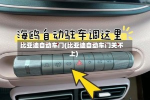 比亚迪自动车门(比亚迪自动车门关不上)