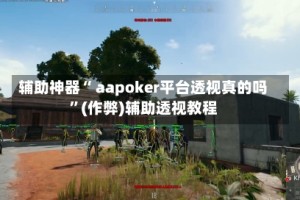 辅助神器“ aapoker平台透视真的吗”(作弊)辅助透视教程