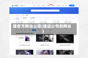 建官方网站公司(建设公司的网站)