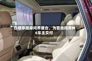 白敬亭现身问界展台，为首批问界M6车主交付