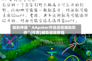 辅助神器“ AApoker开挂透视辅助软件”(作弊)辅助透视教程