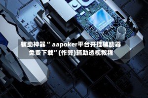 辅助神器“ aapoker平台开挂辅助器免费下载”(作弊)辅助透视教程