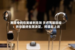 两项专利在美被判无效 天合光能回应：并非最终生效决定，将提起上诉