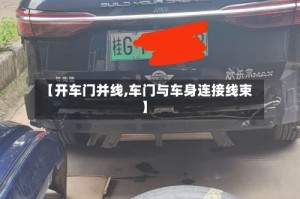 【开车门并线,车门与车身连接线束】