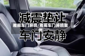雅阁车门异响/雅阁车门异响案例