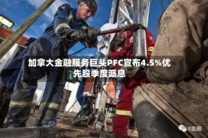 加拿大金融服务巨头PFC宣布4.5%优先股季度派息