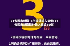 31省区市新增16例境外输入病例(31省区市新增境外输入确诊16例)