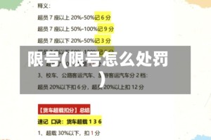 限号(限号怎么处罚)