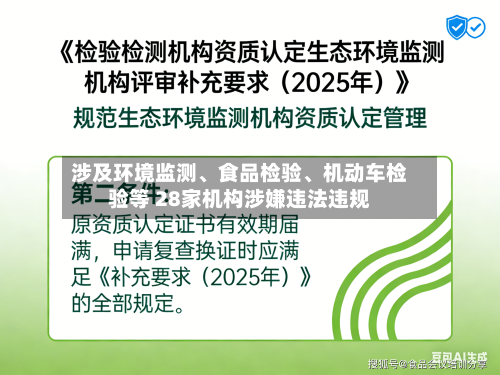 涉及环境监测	、食品检验、机动车检验等 28家机构涉嫌违法违规-第3张图片