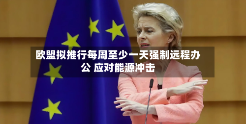 欧盟拟推行每周至少一天强制远程办公 应对能源冲击-第1张图片