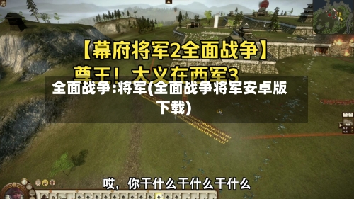 全面战争:将军(全面战争将军安卓版下载)-第3张图片