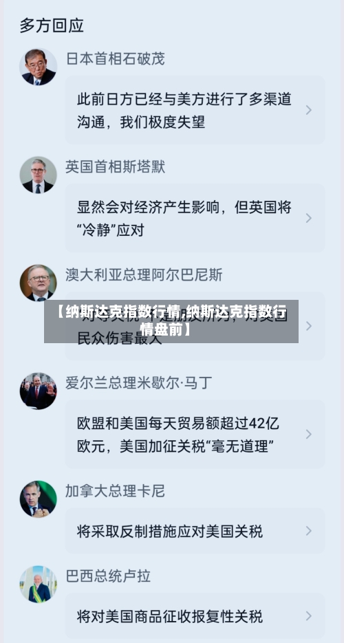 【纳斯达克指数行情,纳斯达克指数行情盘前】-第3张图片