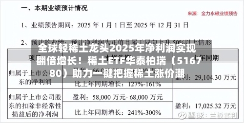 全球轻稀土龙头2025年净利润实现翻倍增长！稀土ETF华泰柏瑞（516780）助力一键把握稀土涨价潮-第1张图片
