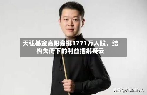 天弘基金高阳豪掷1771万入股，结构失衡下的利益捆绑疑云-第2张图片
