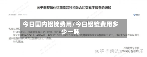 今日国内铝锭费用/今日铝锭费用多少一吨-第1张图片