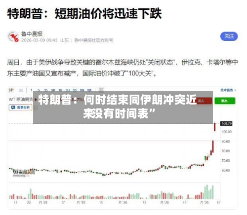 特朗普：何时结束同伊朗冲突近来“没有时间表	”-第1张图片