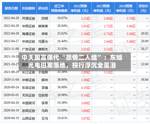 中天国富保代 “悲情二人组	” ：东旭光电旧案落地，投行浮沉全是泪-第2张图片
