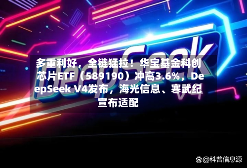 多重利好，全链猛拉！华宝基金科创芯片ETF（589190）冲高3.6%，DeepSeek V4发布	，海光信息	、寒武纪宣布适配-第2张图片