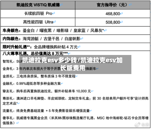 凯迪拉克esv多少钱/凯迪拉克esv加长版费用-第1张图片