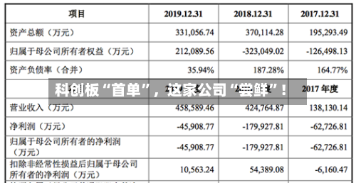 科创板“首单”，这家公司“尝鲜”！-第1张图片
