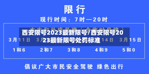 西安限号2023最新限号/西安限号2023最新限号处罚标准-第1张图片
