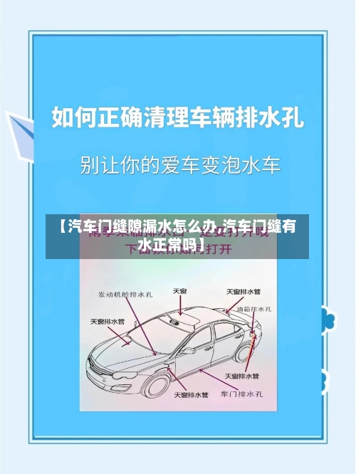【汽车门缝隙漏水怎么办,汽车门缝有水正常吗】-第2张图片