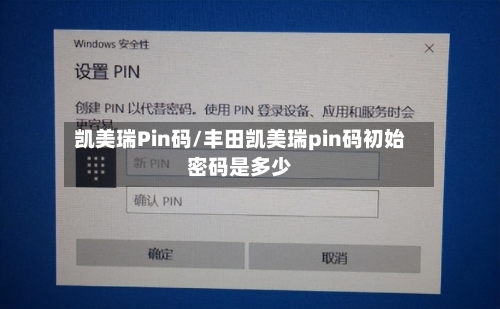 凯美瑞Pin码/丰田凯美瑞pin码初始密码是多少-第2张图片