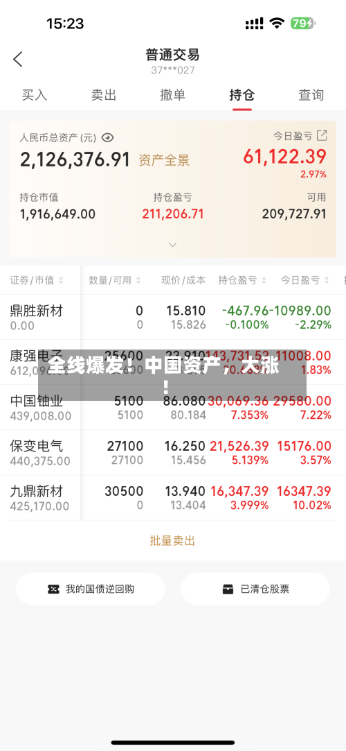 全线爆发！中国资产，大涨！-第1张图片
