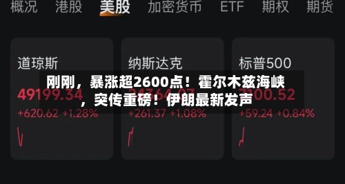 刚刚	，暴涨超2600点！霍尔木兹海峡，突传重磅！伊朗最新发声-第1张图片